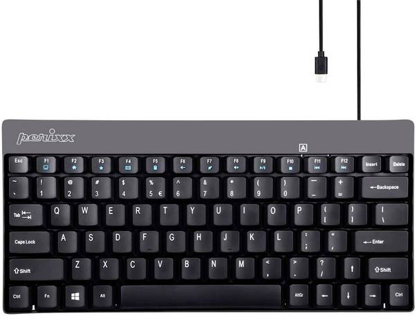 Perixx PERIBOARD-422 DE USB klávesnice německá, QWERTZ černá USB konektor