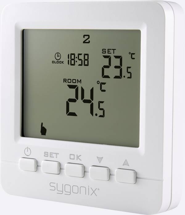 Sygonix  pokojový termostat pod omítku, SY-4500818, týdenní program, 1 ks
