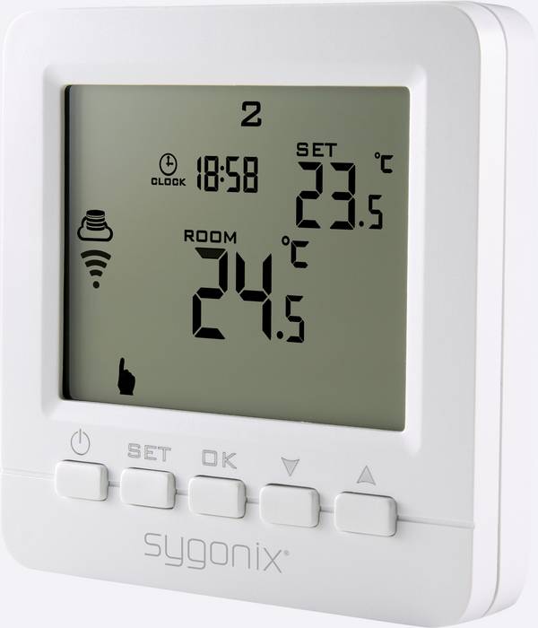 Sygonix  bezdrátový termostat pod omítku, SY-4500820, týdenní program, 1 ks