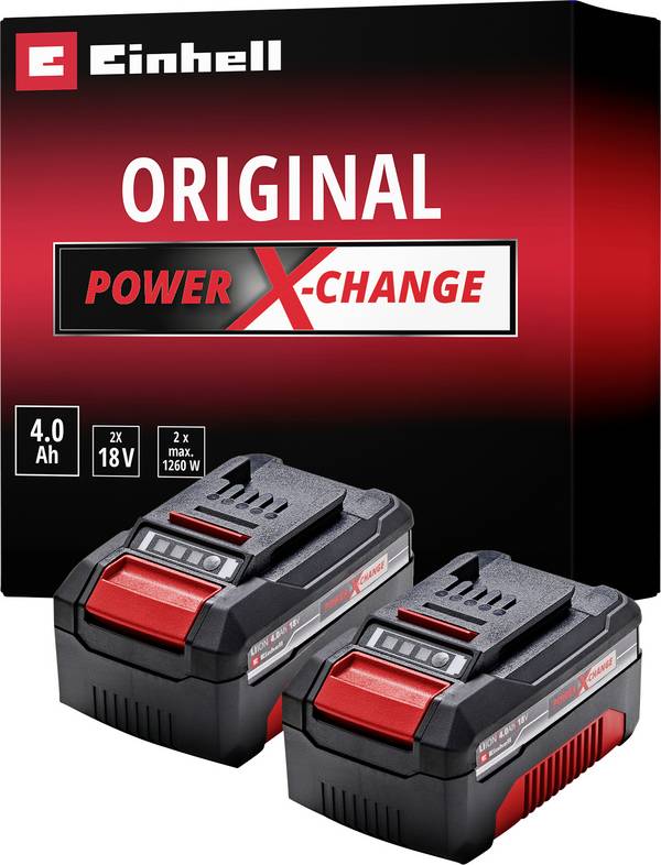 Einhell 4511489 PXC-Twinpack 4 Ah Power X-Change náhradní akumulátor pro elektrické nářadí  18 V 4 Ah Li-Ion