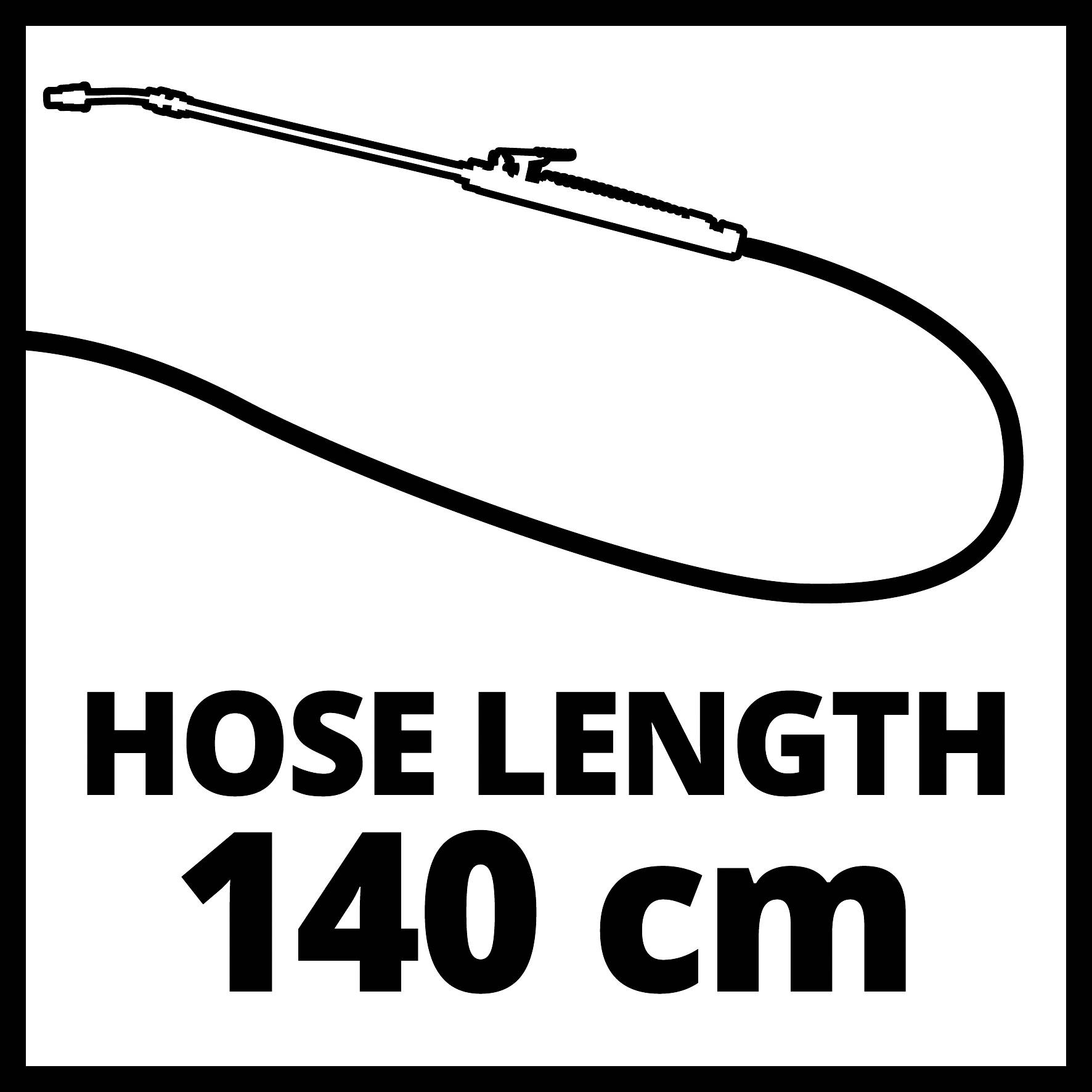 Délka hadice: 140 cm