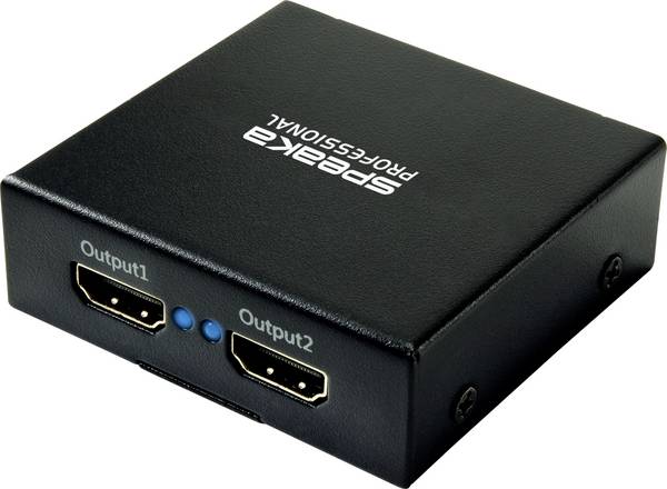 SpeaKa Professional SP-HDS-220 1 + 2 porty HDMI rozbočovač UHD 3840 x 2160 Pixel černá