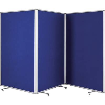magnetoplan prezentační stěna large (š x v) 361 cm x 180 cm plsť královská modrá oboustranně použitelné, nástěnka, sklád