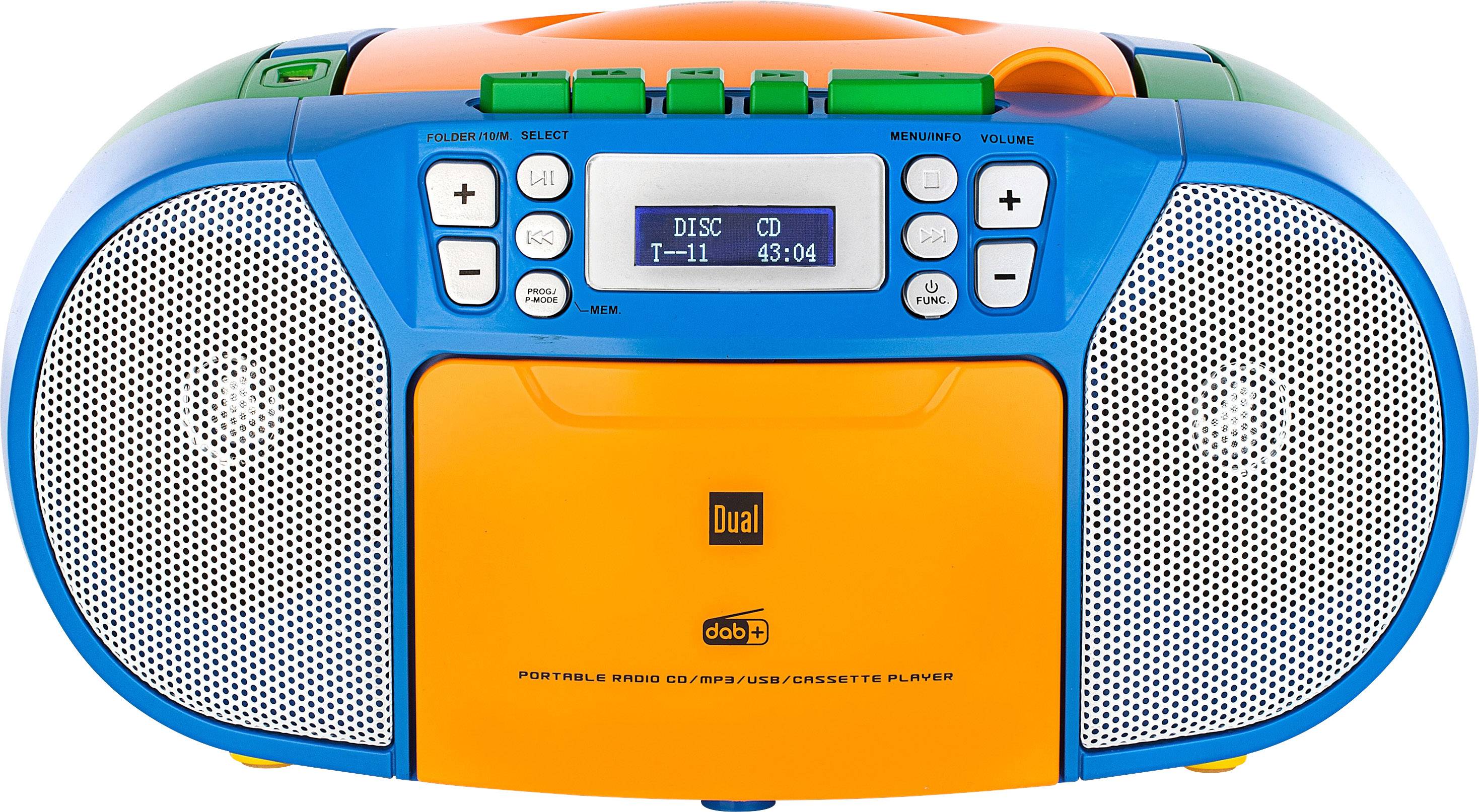 Dual DABP 210 Boombox rádio s kazetovým přehrávačem DAB+