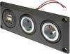 ProCar Vestavná zásuvka s USB A dvojitá zásuvka + 2 power zásuvky Proudová zatížitelnost (max.)=20 A 12 V, 24 V