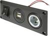 ProCar Vestavná zásuvka s USB A dvojitý zásuvky spínatelné + 1 napájecí zásuvka Proudová zatížitelnost (max.)=20 A 12 V, 24 V