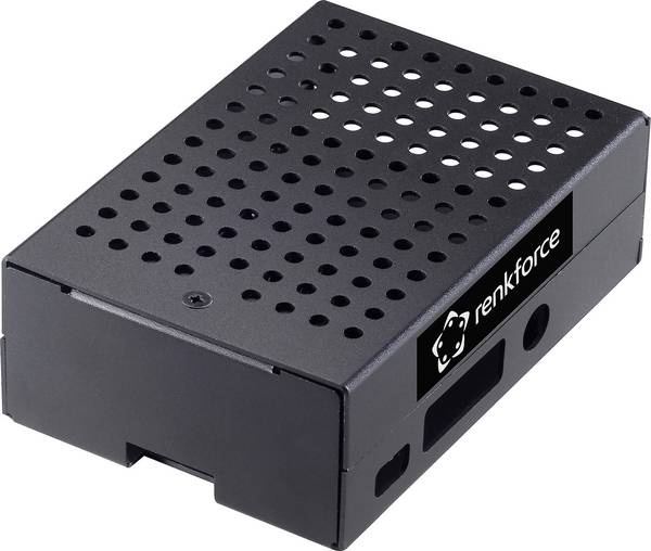 Renkforce RBP-ALC100 SBC skříň Vhodné pro (vývojové sady): Raspberry Pi® včetně aktivního chladiče černá