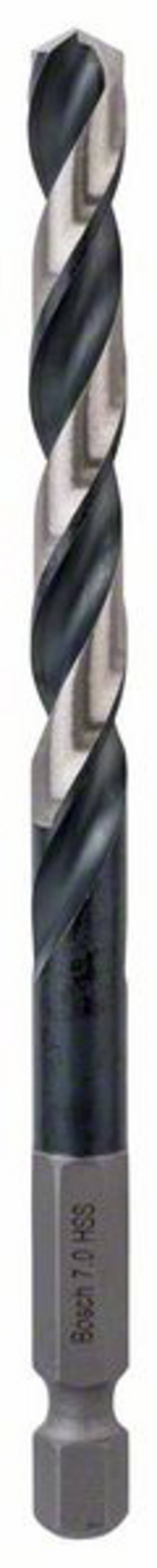 Bosch Accessories 2608577060 Metallbohrer PRO Impact 7,0mm HSS-G Länge 69/109mm 6kant Schaft 1/4" HSS-G kovový spirálový vrták 7 mm Celková délka 109 mm broušený 1/4" (6,3 mm) 1 ks