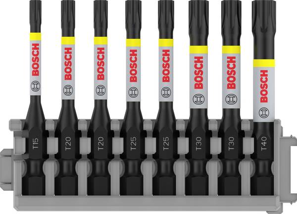 <br>  Bosch Accessories<br>  2608522329<br>  2608522329<br>  Bit TX<br>  Pohon (šroubovák): 1/4" (6,3 mm)<br>  Typ zakončení: TX<br>  TX 15, TX 20, TX 25, TX 30, TX 40<br>  50 mm<br>
