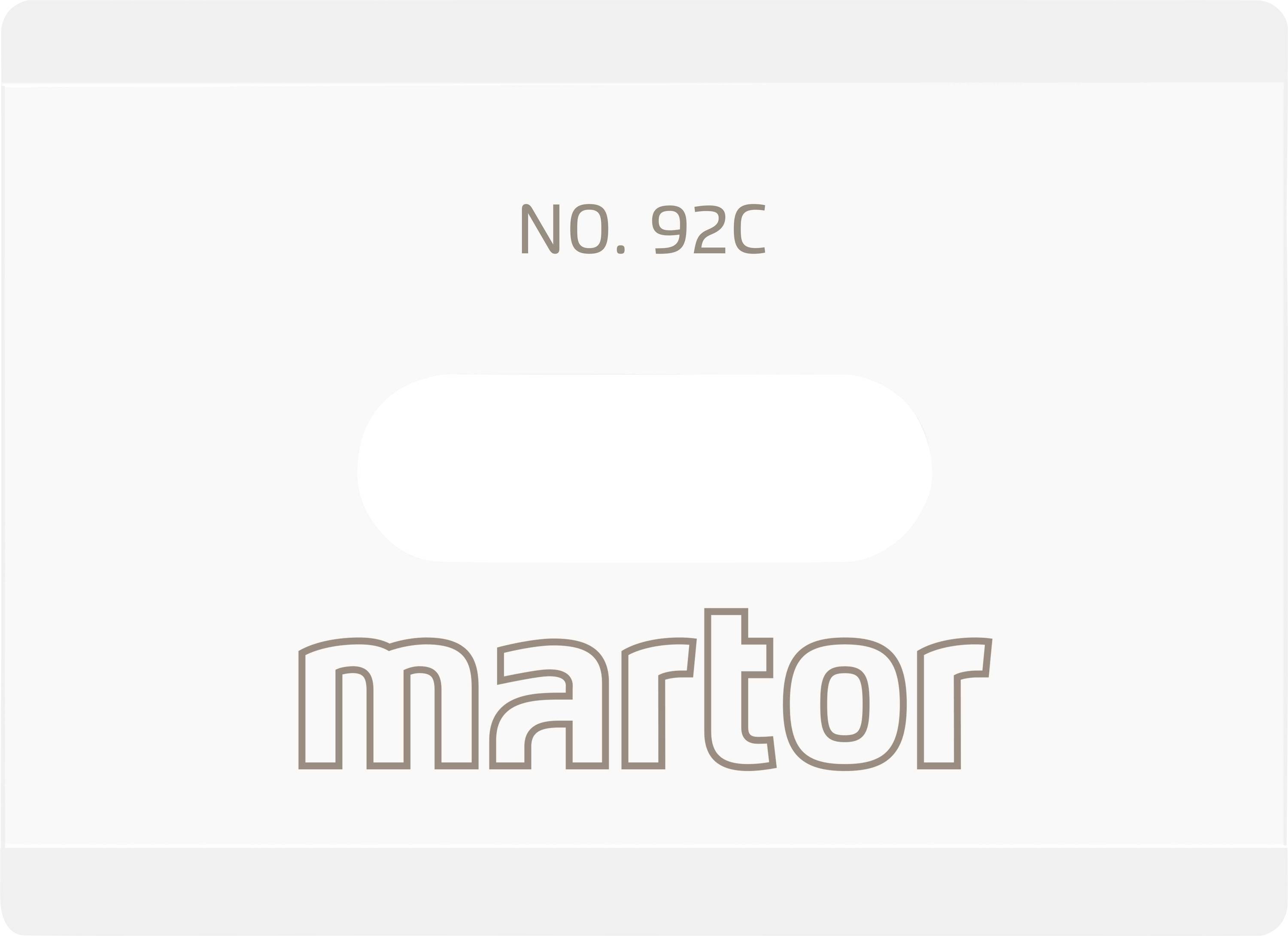 Držák čepele s nápisem 'NO. 92C' a 'martor'.
