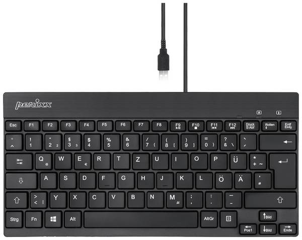 Perixx PERIBOARD-426 DE USB klávesnice německá, QWERTZ černá