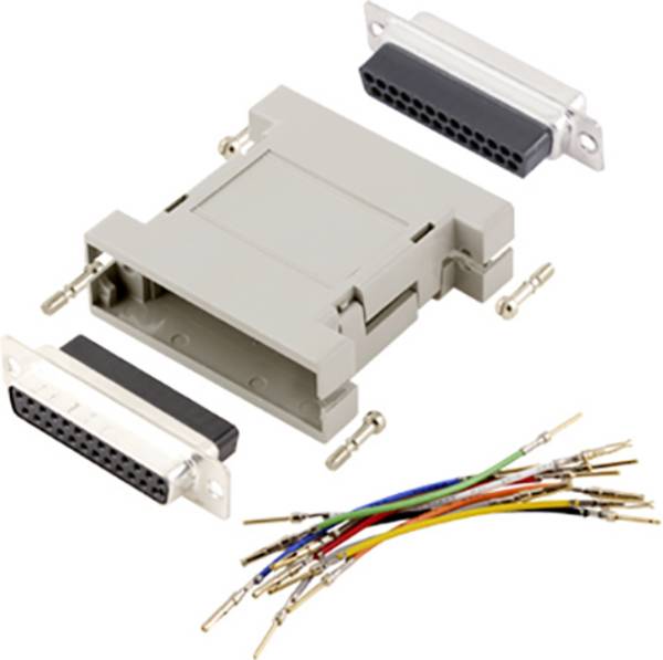 encitech GA-2525-MM-LG-K D-SUB adaptér D-SUB zástrčka 25pólová - D-SUB zástrčka 25pólová  1 ks