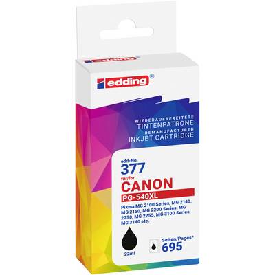 Edding Ink náhradní Canon PG-540XL kompatibilní černá EDD-377 18-377-0