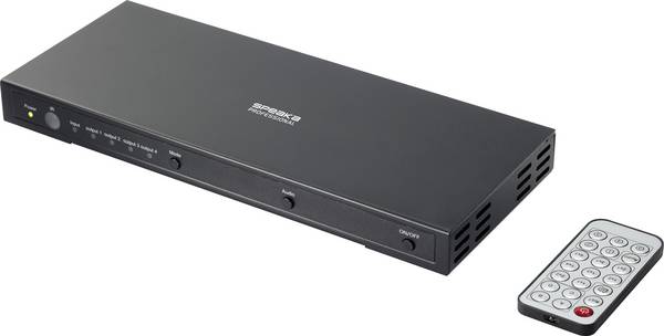 <br>  SpeaKa Professional<br>  <br>  1 + 4 porty<br>  HDMI přepínač<br>  UHD 4K @ 60 Hz<br>