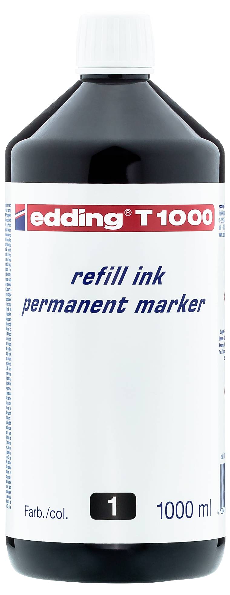 Edding inkoust do popisovače T1000 černá 1 l Vodotěsné: Ano 4-T1000001-1