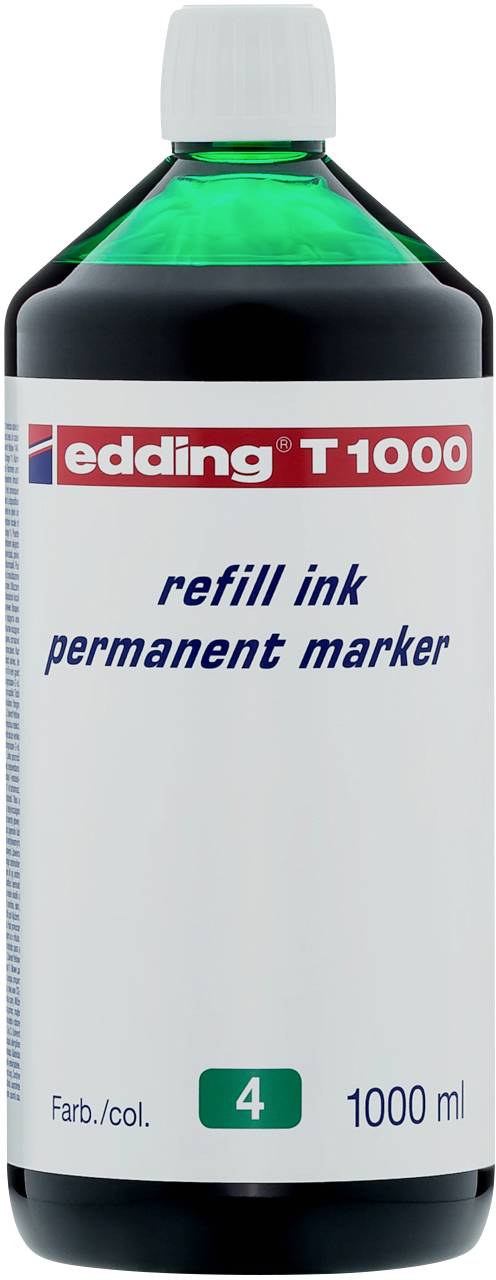 Edding inkoust do popisovače T1000 zelená 1 l Vodotěsné: Ano 4-T1000004