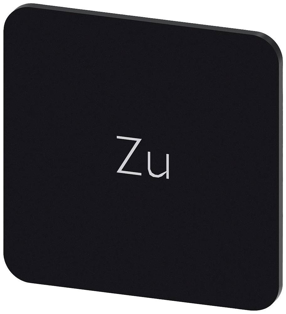 Siemens 3SU1900-0AF16-0AL0 3SU19000AF160AL0 štítek s popisem čtvercový tvar (d x š x v) 22 x 22 x 22 mm Zu černá, bílá 10 ks Piece