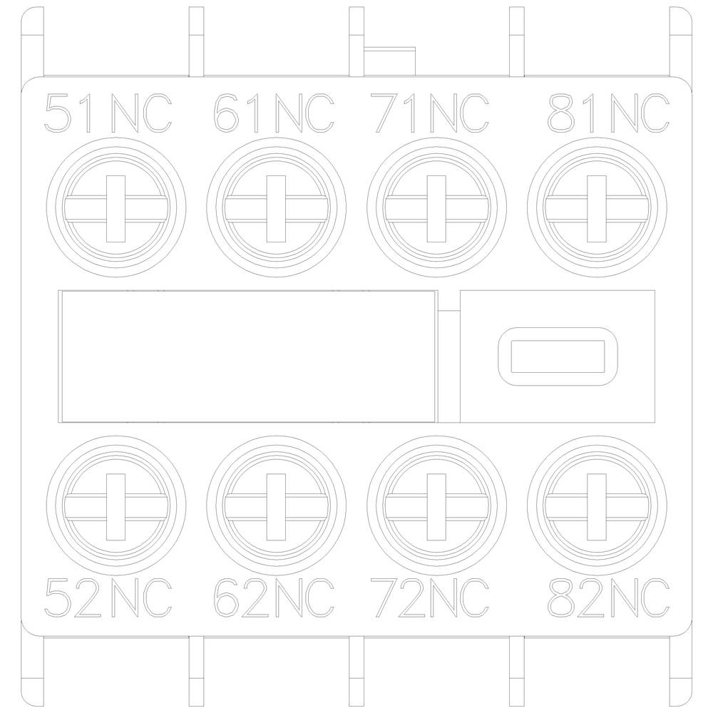 Náčrt schématu elektrického obvodu se svorkami, označený NC-svorkami 51 až 82, zobrazuje propojení obvodů.