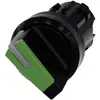 Siemens 3SU10022BF400AA0 3SU1002-2BF40-0AA0 kloubový spínač plastový přední prstenec, s možností osvětlení otočný přepínač černá, zelená 1 x 90 ° 1 ks