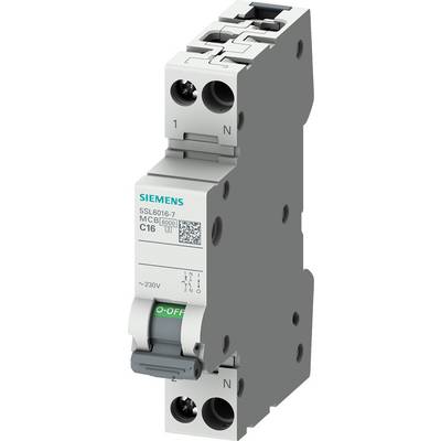 Jistič Siemens, typ 5SL6016-7, 230V, C16, pro ochranu elektrických obvodů před přetížením a zkratem.