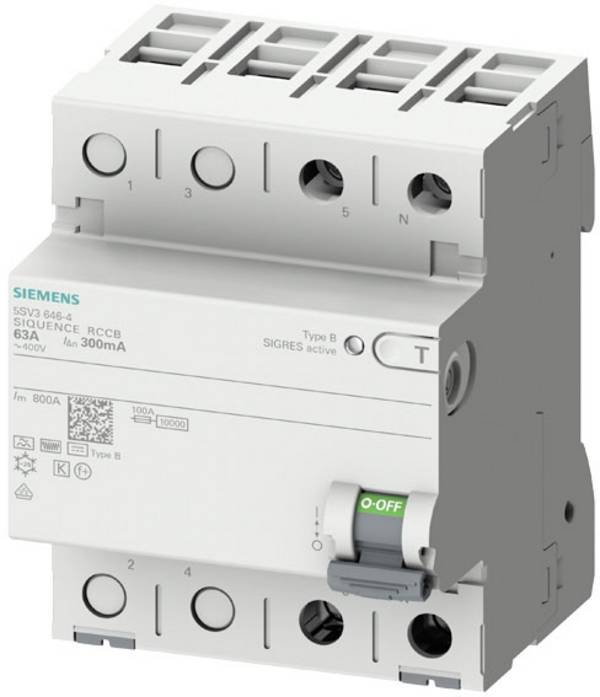 Siemens 5SV36214 5SV3621-4 ochranný proudový spínač B