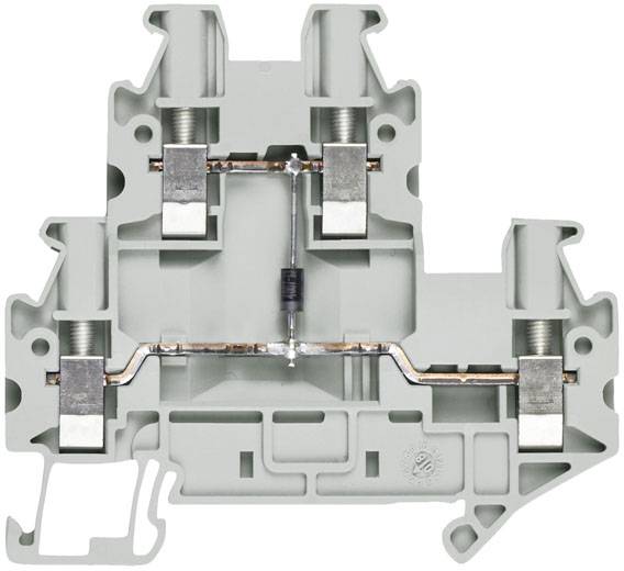 Siemens 8WH10205AF00 dvojitá diodová svorka 5.2 mm šroubovací béžová 50 ks Piece