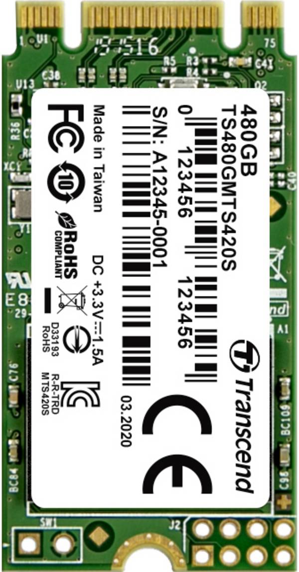 Transcend 420S 480 GB interní SSD disk SATA M.2 2242 M.2 SATA 6 Gb/s Retail TS480GMTS420S