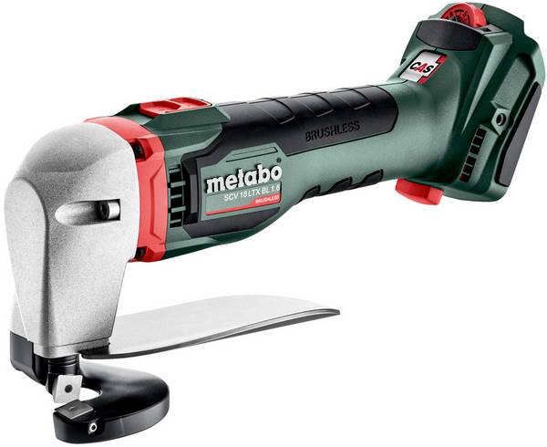 Metabo 601615840 Akumulátorové nůžky na plech SCV 18 LTX BL 1.6 Metaloc bez akumulátoru, bez nabíječky, kufřík