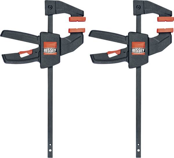 Jednoruční svěrka EZS 110/40, sada 2 ks Bessey EZS11-4SET  Rozsah roztažení: 80 - 190 mm Délka vyložení:40 mm