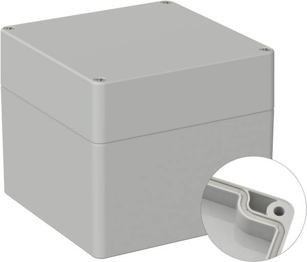 TRU COMPONENTS  TC-9065512 Venkovní kryt 122 x 120 x 105  polykarbonát  šedobílá (RAL 7035) 1 ks