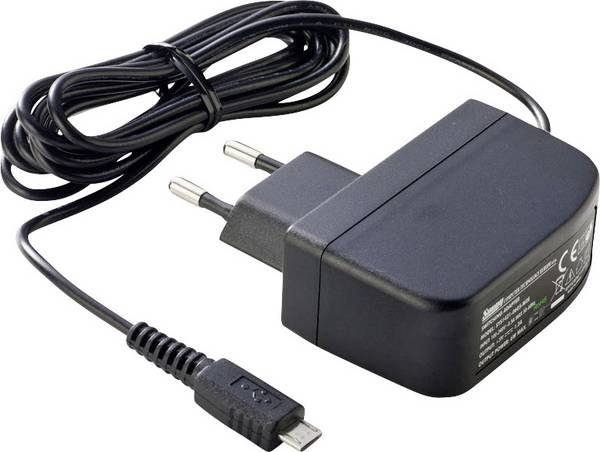 Dehner Elektronik SYS 1638-0605-W2E micro USB zásuvkový napájecí adaptér, stálé napětí, stabilizováno , 5 V/DC, 1.2 A, 6 W