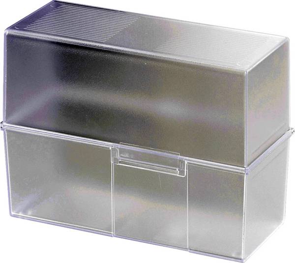 HAN  975-63 kartotéční box průsvitná, čirá max. počet karet: 500 karet DIN A5 na šířku