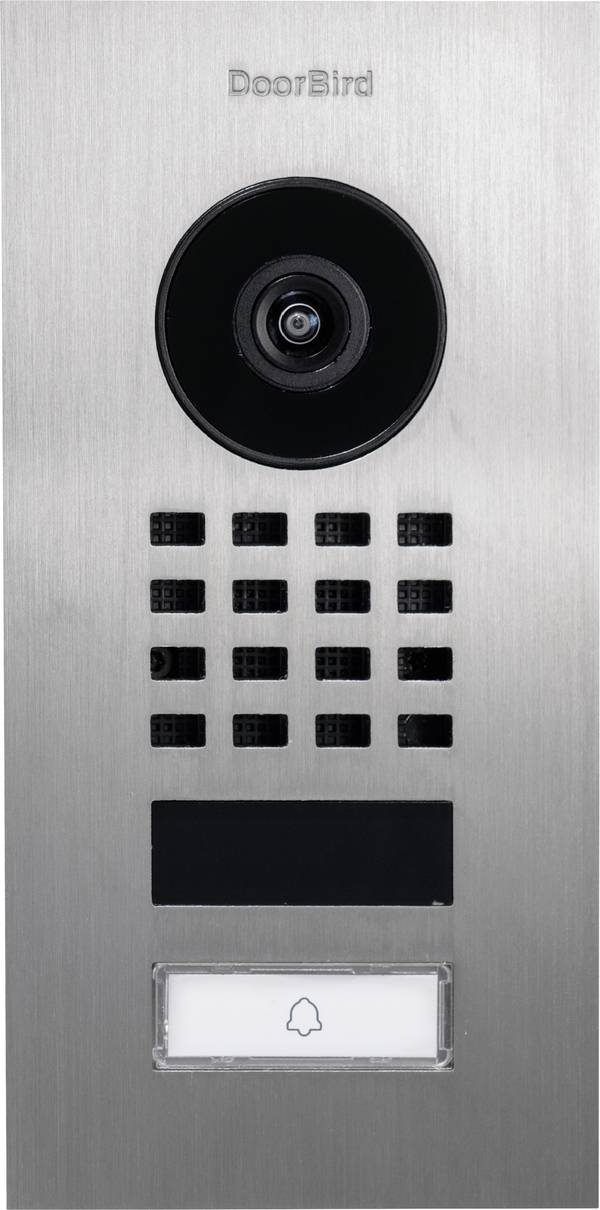 DoorBird D1101V Unterputz Wi-Fi, LAN domovní IP/video telefon venkovní jednotka, Nerezová ocel V2A (s práškovým nástřikem), 423866782