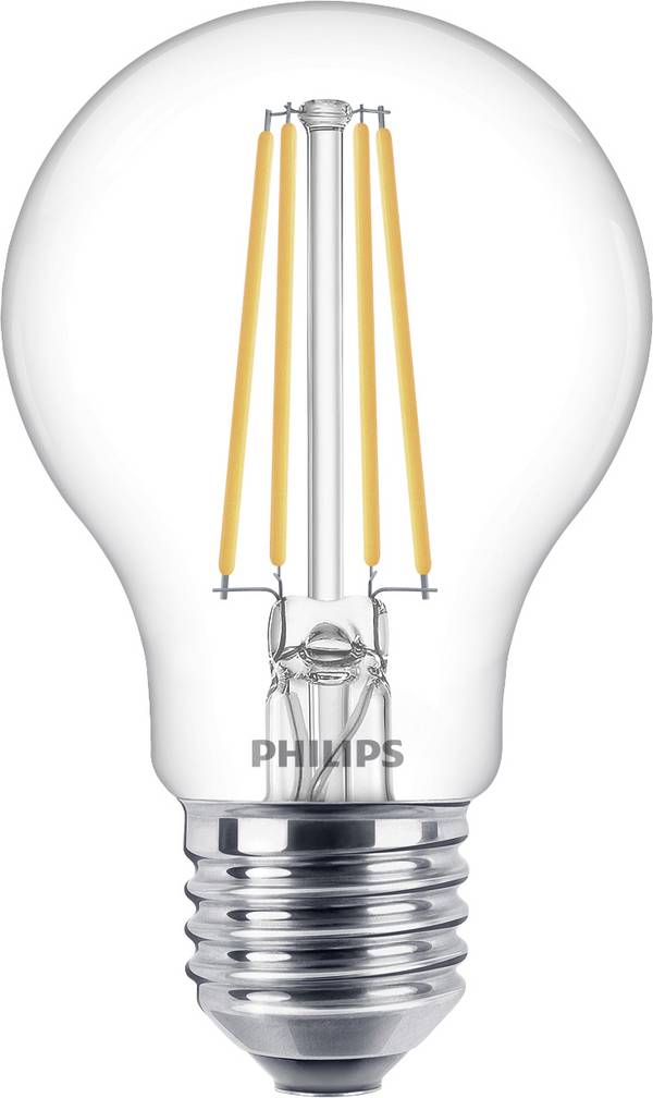Philips LED 77757900 LED Energetická třída (EEK2021) E (A - G) E27 klasická žárovka 7 W = 60 W teplá bílá (Ø x v) 6 cm x 10.6 cm  1 ks
