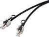 Renkforce RF-4538220 RJ45 síťové kabely, propojovací kabely CAT 6A S/FTP 20.00 m černá se stahovacím kroužkem pro odblokování 1 ks