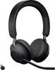 Jabra Evolve2 65 UC Headset otevřená (On Ear) Bluetooth® stereo černá regulace hlasitosti, Indikátor nabití, Vypnutí zvuku mikrofonu telefon