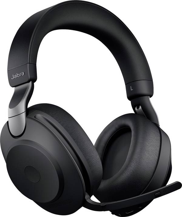 Jabra Evolve2 85 UC  Headset uzavřená (Over Ear) Bluetooth®, kabelová stereo černá Redukce šumu mikrofonu regulace hlasitosti, Indikátor nabití, Vypnutí zvuku mikrofonu telefon