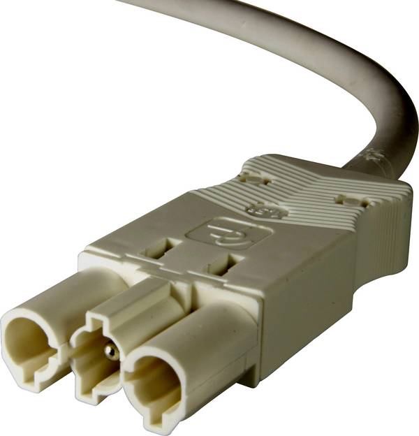 Adels-Contact 96285320 síťový připojovací kabel kabel s otevřenými konci - síťová zástrčka Počet kontaktů: 2 + PE bílá 2.00 m 50 ks