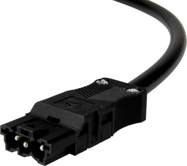 Adels-Contact 92816330 síťový připojovací kabel kabel s otevřenými konci - síťová zástrčka Počet kontaktů: 2 + PE černá 3.00 m 25 ks