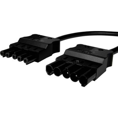 Dva černé elektrické konektory s šesti kolíky umístěné vedle sebe.
