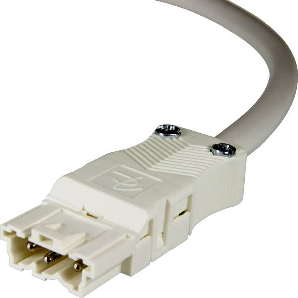Adels-Contact 92815310 síťový připojovací kabel kabel s otevřenými konci - síťová zástrčka Počet kontaktů: 2 + PE bílá 1.00 m 75 ks