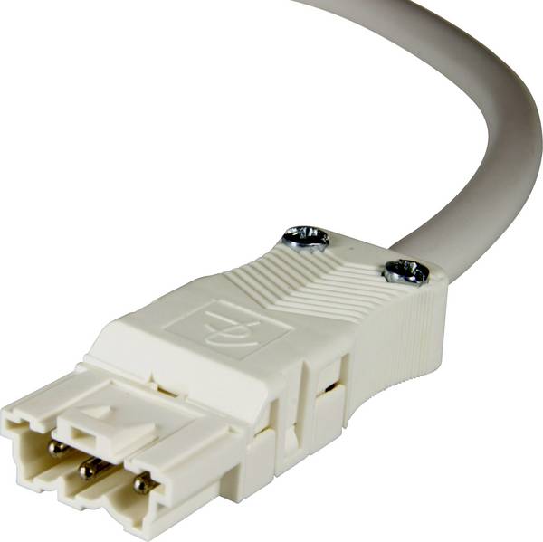 Adels-Contact 14815305 síťový připojovací kabel kabel s otevřenými konci - síťová zástrčka Počet kontaktů: 2 + PE bílá 0.50 m 75 ks