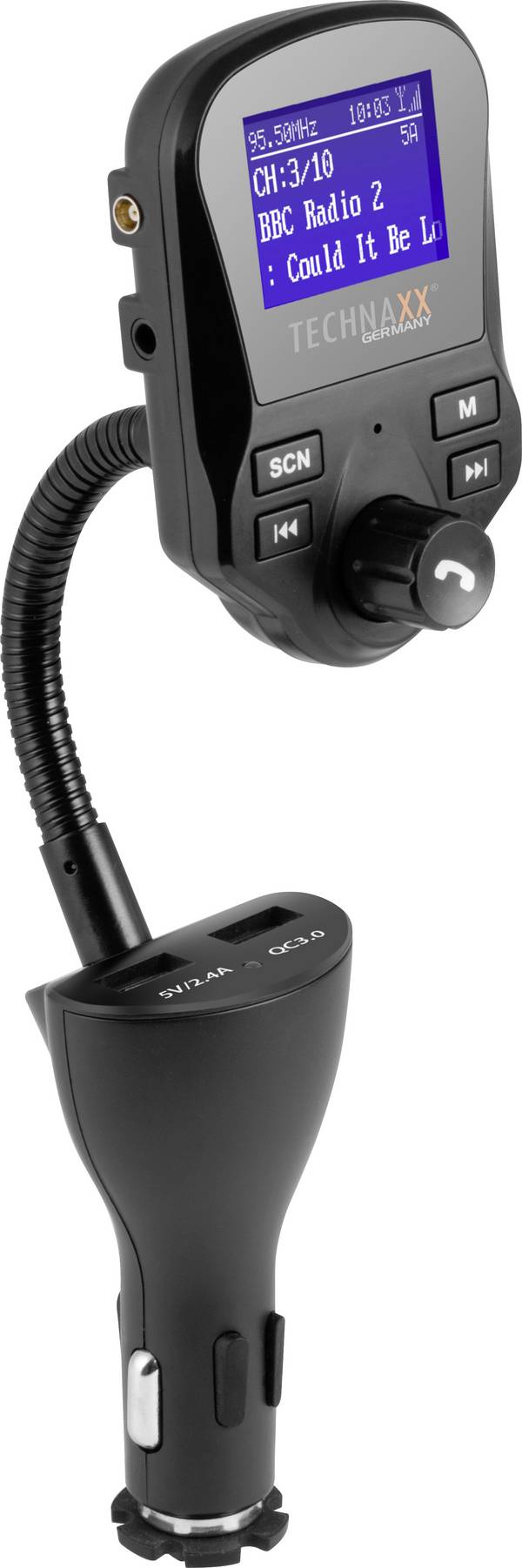 Technaxx FMT1500 DAB+ rádio adaptér do auta