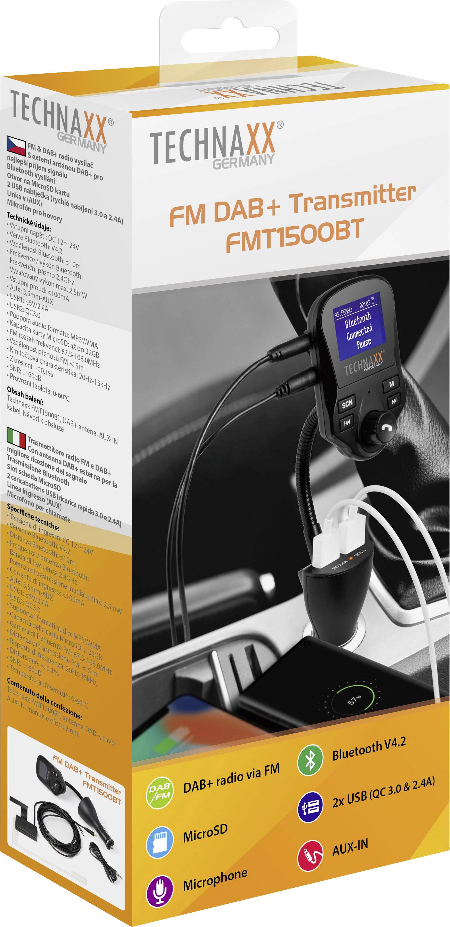 Technaxx FMT1500 DAB+ rádio adaptér do auta-4
