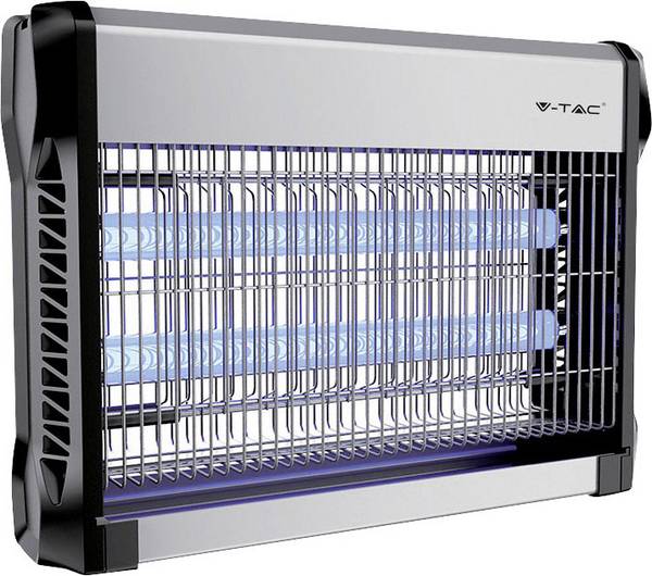 V-TAC VT-3220 11180 UV lapač hmyzu UV světlo 20 W (Ø x v) 397 mm x 280 mm černá, šedá 1 ks