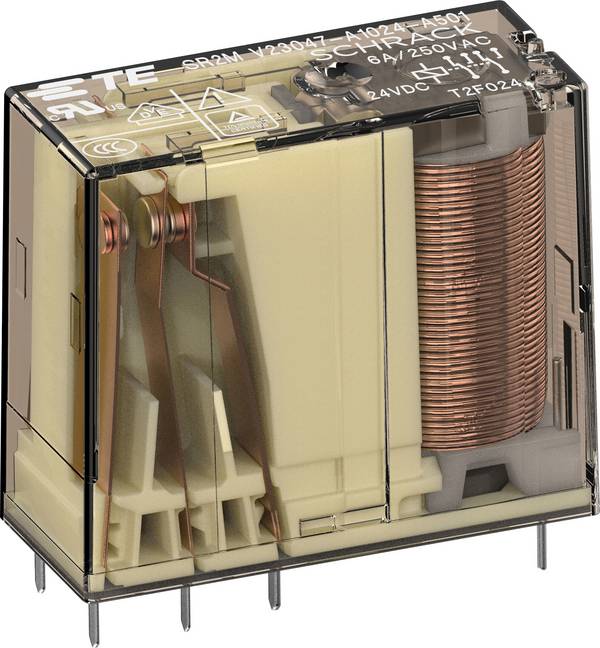 TE Connectivity V23047A1024A511 průmyslové relé , 24 V/DC, 1 spínací kontakt, 1 rozpínací kontakt, Piece, 1 ks