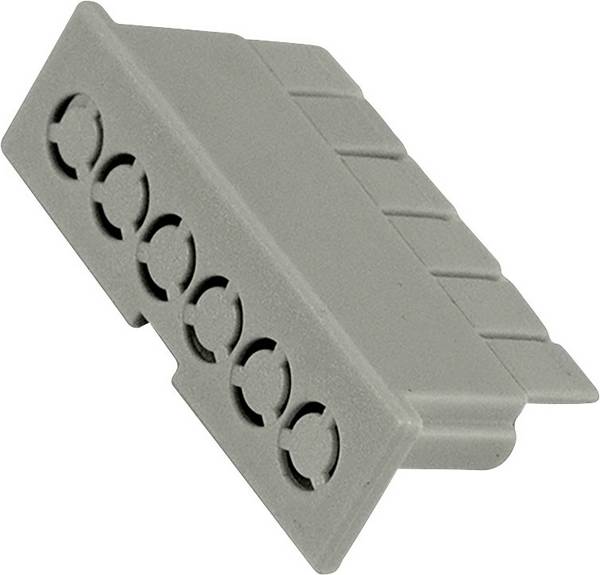 Hammond Electronics  víčko pouzdra na DIN lištu  35 x 10 x 16  polykarbonát světle šedá 1 ks