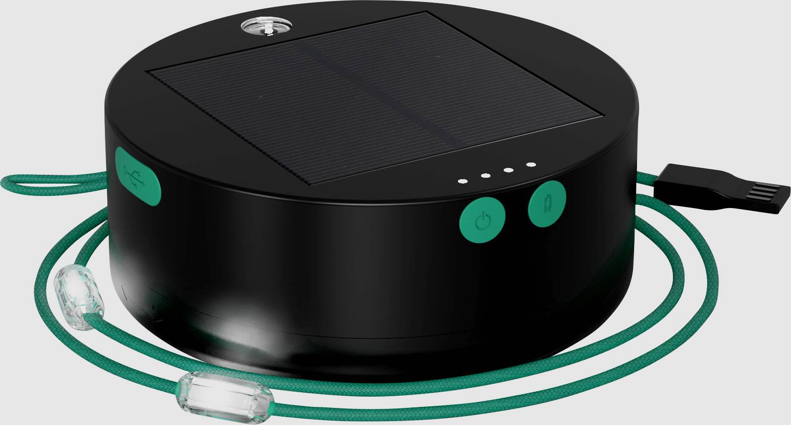 Mpowerd 1030 Luci Solar String LED campingové osvětlení  100 lm napájeno akumulátorem 320 g černá