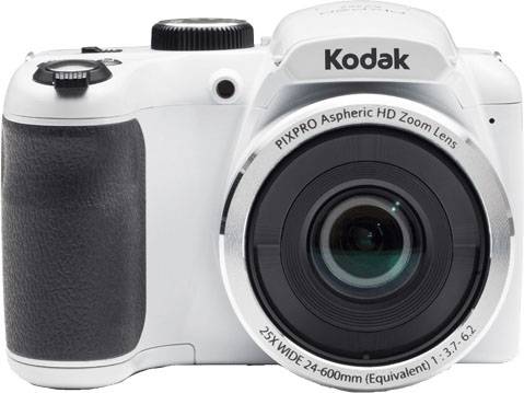 Kodak AZ252-WH digitální fotoaparát 16 Megapixel Zoom (optický): 25 x bílá skříňka (pouzdro) stabilizace obrazu, s vestavěným bleskem