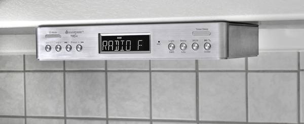 soundmaster UR2045SI UR2045SI kuchyňské rádio, DAB+, FM, Bluetooth, hlasitý odposlech, stříbrná